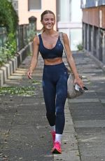 MOLLY SMITH Leaves Early Morning Workout at Barrys Boot Camp in Manchester 09/03/2024