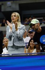 MORGAN RIDDLE Cheers for Taylor Fritz as He Battles Frances Tiafoe at Arthur Ashe Stadium in New York 09/06/2024