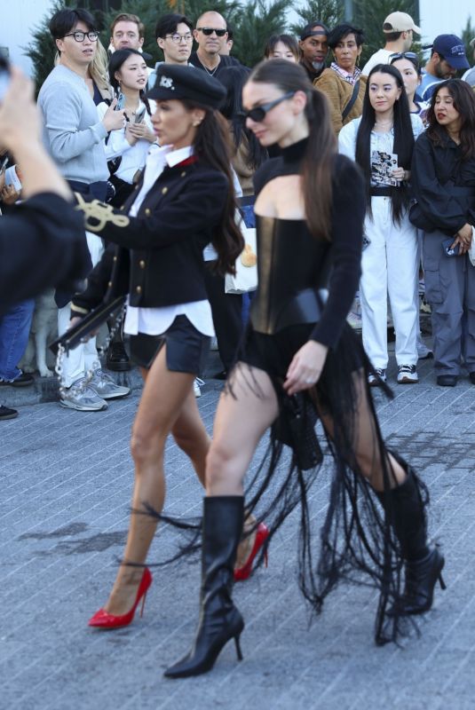 NADIA MEDVEDCHUK and VERONIKA MOLNAR Arrives at Tommy Hilfiger Fsahion Show in New York 09/08/2024