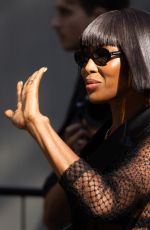 NAOMI CAMPBELL Arrives at Dolce & Gabbana Show at Milan Fashion Week 09/21/2024