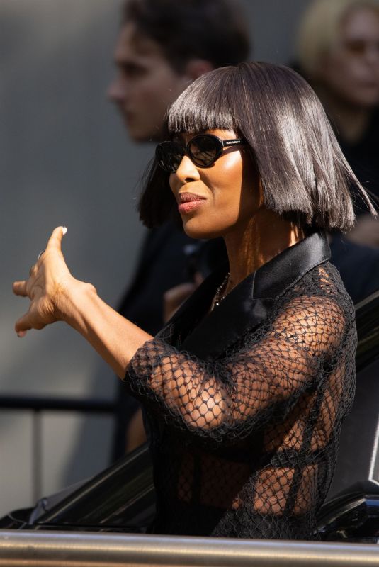 NAOMI CAMPBELL Arrives at Dolce & Gabbana Show at Milan Fashion Week 09/21/2024