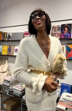 NAOMI CAMPBELL Arrives at Her Book Signing at Librairie 7L in St. Germain 09/27/2024