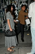 NASIM PEDRAD Leaves a Dinner with Friends at Craig