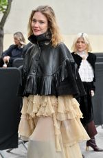 NATALIA VODIANOVA Arrives at Chloe Show at Paris Fashion Week 09/26/2024