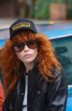 NATASHA LYONNE on the Set of Poker Face in New York 09/26/2024