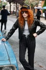 NATASHA LYONNE on the Set of Poker Face in New York 09/26/2024