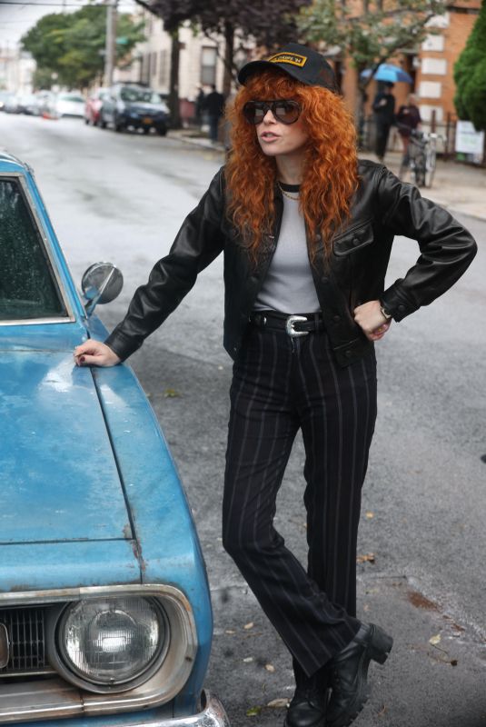NATASHA LYONNE on the Set of Poker Face in New York 09/26/2024