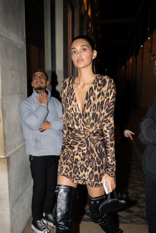 NEELAM GILL Arrives at Vetements Party at Costes in Paris 09/27/2024