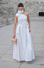 NINA DOBREV Arrives at Elie Saab Show at Paris Fashion Week 09/28/2024