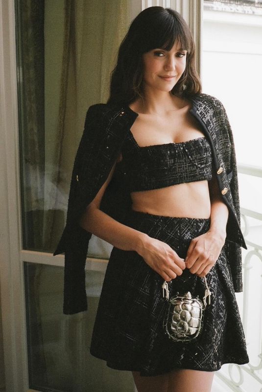 NINA DOBREV at a Photoshoot in Paris, September 2024