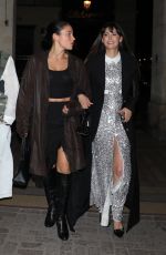 NINA DOBREV Night Out with Friends at Hotel Costes at Paris Fashion Week 09/28/2024