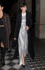 NINA DOBREV Night Out with Friends at Hotel Costes at Paris Fashion Week 09/28/2024
