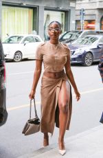 NORMANI KORDEI Arrives at Her Hotel at Milan 09/17/2024