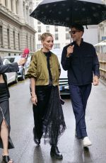 OLIVIA PALERMO Arrives at Del Core Fashion Show at Milan Fashion Week 09/18/2024