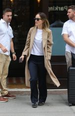 OLIVIA WILDE Leaves Her Hotel in New York 09/18/2024