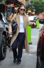 OLIVIA WILDE Leaves Her Hotel in New York 09/18/2024