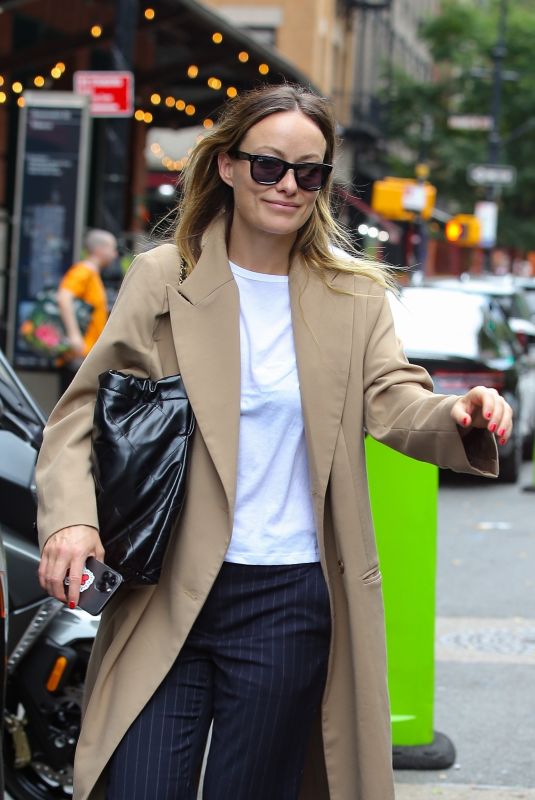 OLIVIA WILDE Leaves Her Hotel in New York 09/18/2024