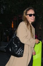 OLIVIA WILDE Leaves Her New York City Hotel 09/20/2024
