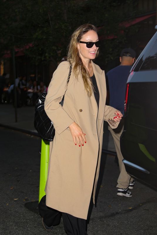 OLIVIA WILDE Leaves Her New York City Hotel 09/20/2024