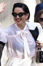 PAOLA and CHIARA IEZZI Arrives at Dolce & Gabbana Show at Milan Fashion Week 09/21/2024