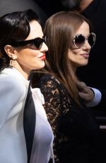 PAOLA and CHIARA IEZZI Arrives at Dolce & Gabbana Show at Milan Fashion Week 09/21/2024