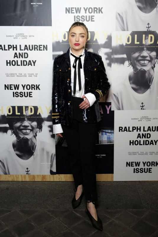 PEYTON LIST at Ralph Lauren and Holiday Magazine New York Issue Cocktail Party in Paris 09/29/2024