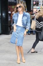 PHILIPPINE LEROY-BEAULIEU Arrives at Good Morning America in New York 09/20/2024