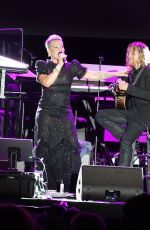 PINK Performs at Kevin Costner