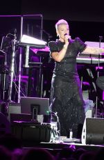 PINK Performs at Kevin Costner