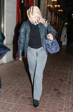 PIXIE GELDOF Leaves Costes Restaurant at Paris Fashion Week 09/25/2024