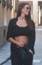 Pregnant CAROLINA STRAMARE Out with a Friend in Milan 09/10/2024