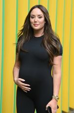 Pregnant CHARLOTTE CROSBY at Paramount to Promotes Aussie Shore Show in London 09/24/2024