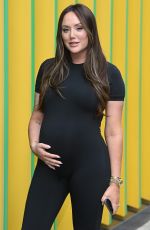 Pregnant CHARLOTTE CROSBY at Paramount to Promotes Aussie Shore Show in London 09/24/2024