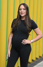 Pregnant CHARLOTTE CROSBY at Paramount to Promotes Aussie Shore Show in London 09/24/2024