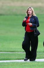 Pregnant GEORGIA MAY JAGGER and Cambryan Sedlick Out in London 09/10/2024