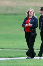 Pregnant GEORGIA MAY JAGGER and Cambryan Sedlick Out in London 09/10/2024