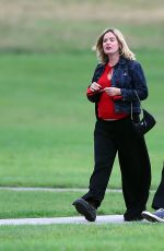 Pregnant GEORGIA MAY JAGGER and Cambryan Sedlick Out in London 09/10/2024