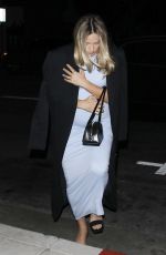 Pregnant MARGOT ROBBIE Arrives at Bird Streets Club in West Hollywood 09/21/2024
