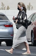 Pregnant MARGOT ROBBIE Out and About in Los Angeles 09/28/2024