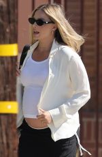Pregnant MARGOT ROBBIE Out and About in Santa Monica 09/21/2024