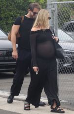 Pregnant MARGOT ROBBIE Out with Her Husband in Brentwood 09/24/2024