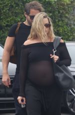 Pregnant MARGOT ROBBIE Out with Her Husband in Brentwood 09/24/2024
