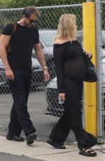 Pregnant MARGOT ROBBIE Out with Her Husband in Brentwood 09/24/2024