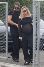 Pregnant MARGOT ROBBIE Out with Her Husband in Brentwood 09/24/2024