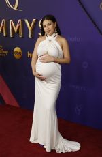 Pregnant PAULINA ALEXIS at 76th Emmy Awards at Peacock Theatre in Los Angeles 09/15/2024
