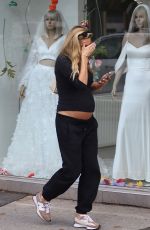 Pregnant ZARA CHARLES Out and About in Cheshire 09/09/2024