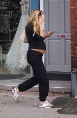 Pregnant ZARA CHARLES Out and About in Cheshire 09/09/2024