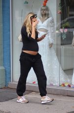 Pregnant ZARA CHARLES Out and About in Cheshire 09/09/2024