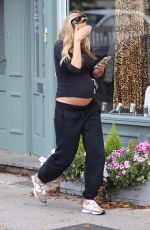 Pregnant ZARA CHARLES Out and About in Cheshire 09/09/2024