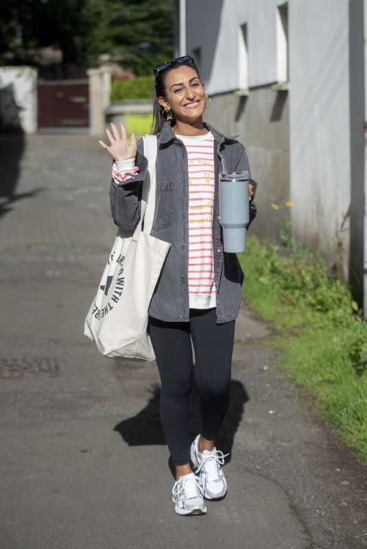 PUNAM KRISHAN Arrives at a Dance Studio for Strictly Come Dancing Rehersals in Glasgow 09/12/2024